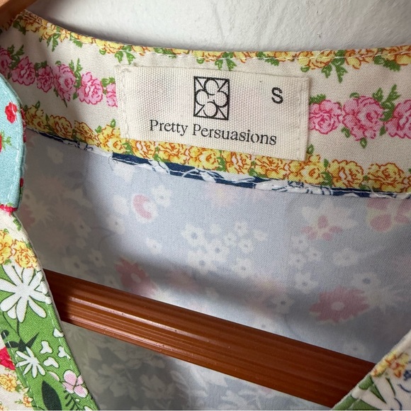 Pretty Persuasions Patchwork Floral Cottagecore Dress Size S - Picture 3 of 6